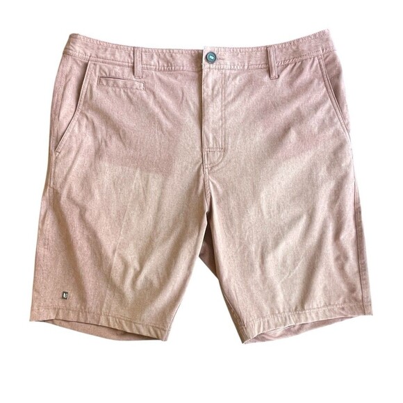 Linksoul Golf Clay Red‎ “Boardwalker” Golf Shorts Size 36 Flaw Read - Picture 1 of 10